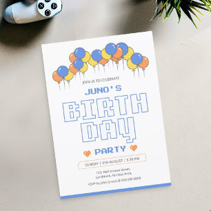 Verjaardagsfeest Uitnodigingskaart Sjabloon Retr Kaart