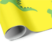 Verjaardagsfeest van de dinosaurus cadeaupapier (Rol Hoek)