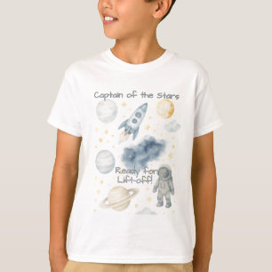 Verjaardagsfeest van de kosmische ruimte Rocket T-shirt