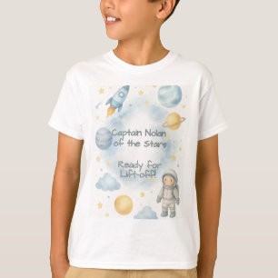 Verjaardagsfeest van de kosmische ruimte   Rocket  T-shirt