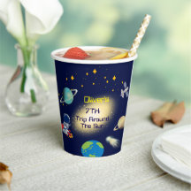 Verjaardagsfeest van de Schattigee ruimteastronaut