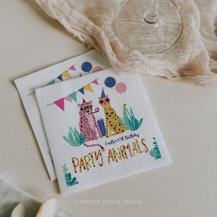 Verjaardagsfeest van Mod Party Animals Kind Servet