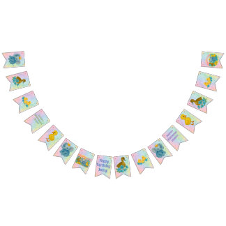 Verjaardagsfeest Vlaggenbanner - Kinderfeestjes Vlaggetjes