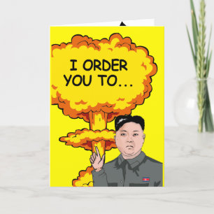 Verjaardagsfeest voor Kim Jong Un Kaart