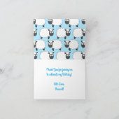 Verjaardagsfeest voor schapen kaart (Binnen)