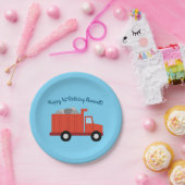Verjaardagsfeest voor vrachtwagens papieren bordje (Feest)