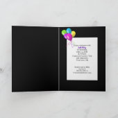 Verjaardagsfeestballon bos kaart (Binnen)