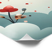 Verjaardagsfeestballon Welkom Poster Perfect Poster (Hoek)