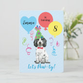 Verjaardagsfeestballonnen Engelse Cocker Spaniel Kaart (Staand voorkant)