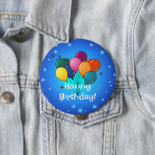 Verjaardagsfeestballonnen, Ronde Button 4,0 Cm