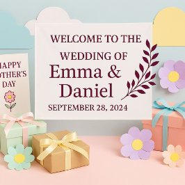 Verjaardagsfeestbanner | Wedding Welcome Sign Spandoek