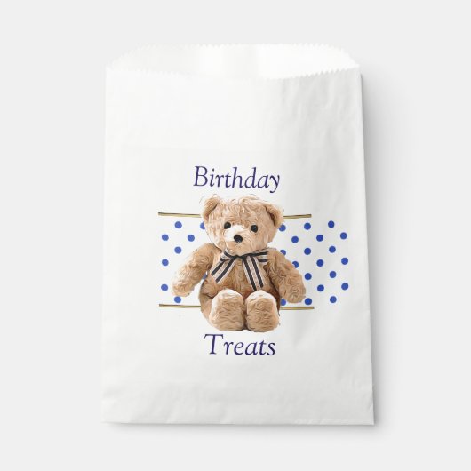 Verjaardagsfeesten Teddy Bear Snoep Favor Bags Bedankzakje (Voorkant)
