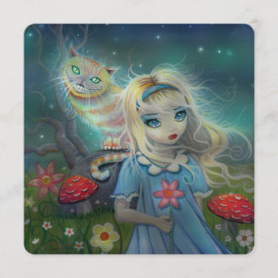 Verjaardagsfeestje Alice in Wonderland Kaart