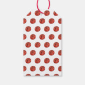 Verjaardagsfeestje basketbal bedankt  cadeaulabel (Achterkant)