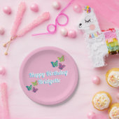 Verjaardagsfeestje Bord - Roze Thema (Feest)