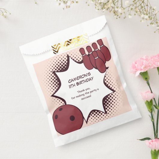 Verjaardagsfeestje bowlen voor kinderen van 11 jaa bedankzakje (Gezegeld)