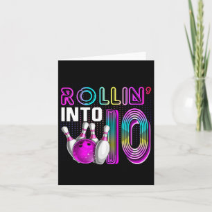 Verjaardagsfeestje bowlen wordt 10 10de verjaardag kaart