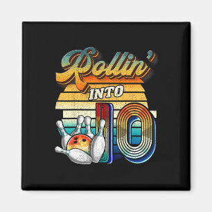 Verjaardagsfeestje Bowlen Wordt 10 10e Verjaardag Magneet