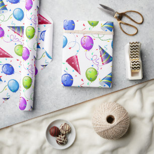Verjaardagsfeestje cadeaupapier