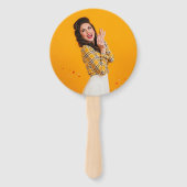 Verjaardagsfeestje Citroenthee Foto Handwaaier (Achterkant)