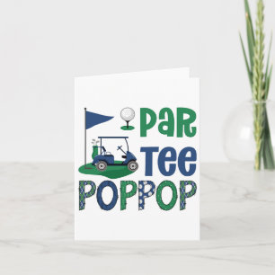Verjaardagsfeestje familie papa golf liefhebber fa kaart