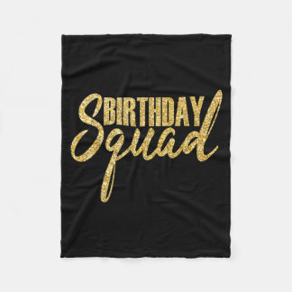 Verjaardagsfeestje Gouden Cadeau Fleece Deken