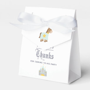 Verjaardagsfeestje gunst voor onze kleine prins bedankdoosjes