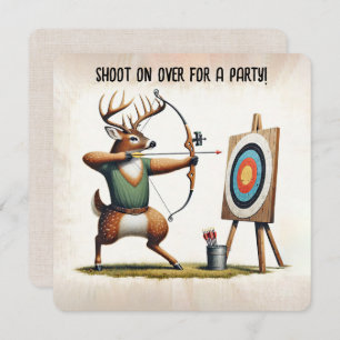 Verjaardagsfeestje Herten Boogschieten Kaart