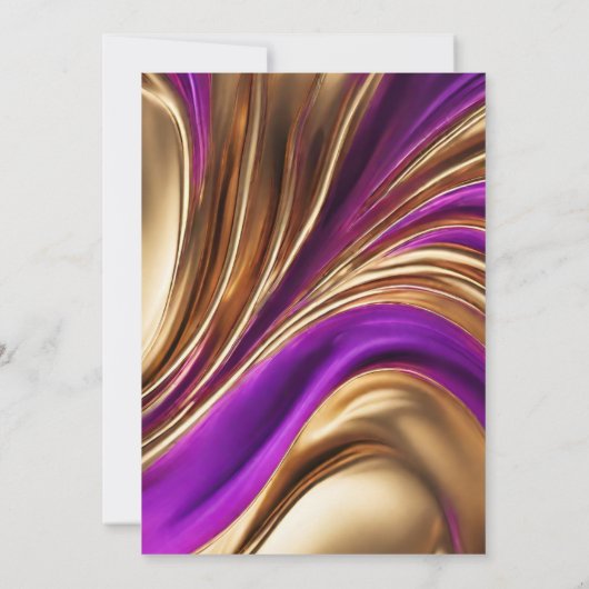 Verjaardagsfeestje-Het is Feesttijd-Abstract Flow Kaart (Achterkant)