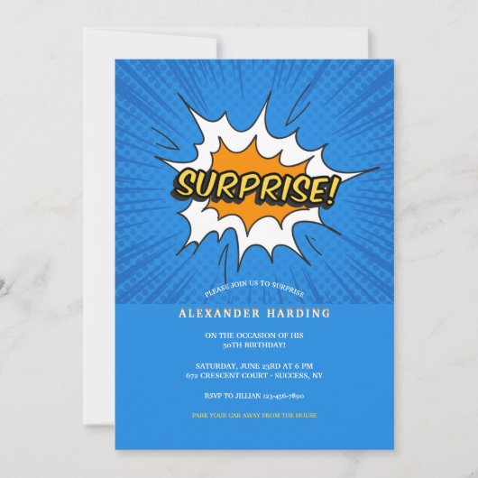 Verjaardagsfeestje Kaart (Voorkant)