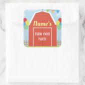 Verjaardagsfeestje Kinder Stickers Boerderij Barn  (Tas)