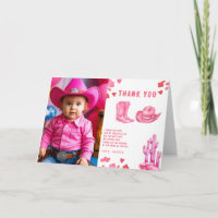Verjaardagsfeestje Kleine Cowgirl Bedankt