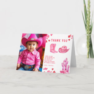 Verjaardagsfeestje Kleine Cowgirl Bedankt