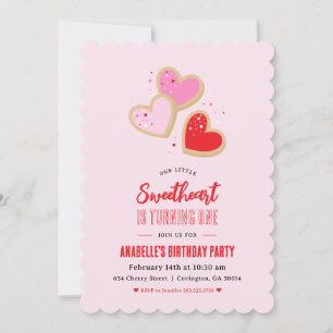 Verjaardagsfeestje Little Sweetheart Valentine 1 j Kaart