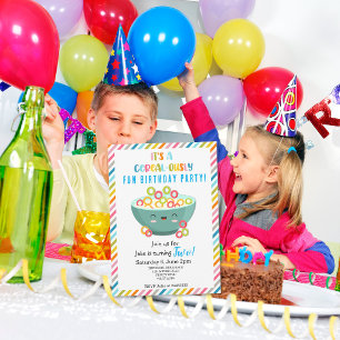 Verjaardagsfeestje met Cereal-ontzettend veel plez Kaart