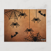 Verjaardagsfeestje met Halloween-thema Briefkaart (Achterkant)