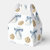 Verjaardagsfeestje met koekjes en melk bedankdoosjes (Voorkant Zijde)