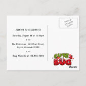 Verjaardagsfeestje met Sprookje Zwart Prinsesje Li Briefkaart (Achterkant)