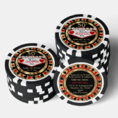 Verjaardagsfeestje Nodig Rode Poker Chips (Opstapeling)