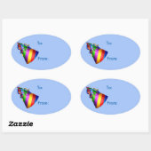 Verjaardagsfeestje Pet Gift Label Sticker (Vel)