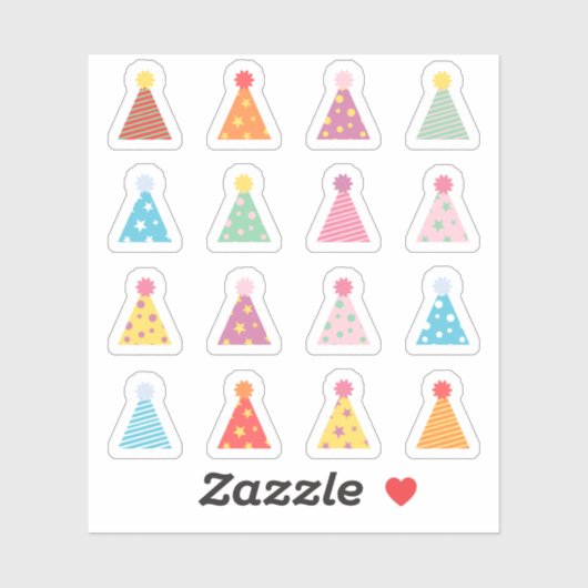 Verjaardagsfeestje Petten Dagherinnering Bujo Plan Sticker (Vel)