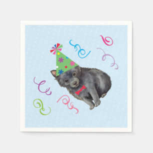 Verjaardagsfeestje Schipperke Servet