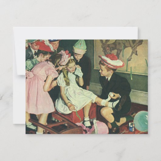 verjaardagsfeestje, speldenstaart op de ezel (Voorkant)