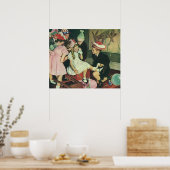  verjaardagsfeestje, speldenstaart op de ezel poster (Keuken)