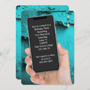 Verjaardagsfeestje Tekstbericht Kaart