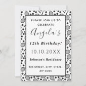 Verjaardagsfeestje tennisspeler Rackets & ballen p Kaart (Voorkant)