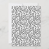 Verjaardagsfeestje tennisspeler Rackets & ballen p Kaart (Achterkant)