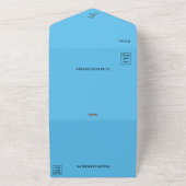 Verjaardagsfeestje uitnodigen all in one uitnodiging (Buitenkant)