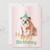 Verjaardagsfeestje uitnodiging voor honden (Voorkant)