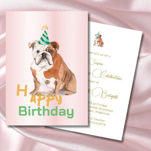Verjaardagsfeestje uitnodiging voor honden